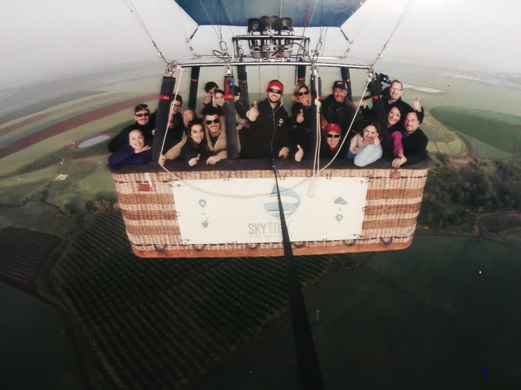 Ken & crew in hotair balloon
